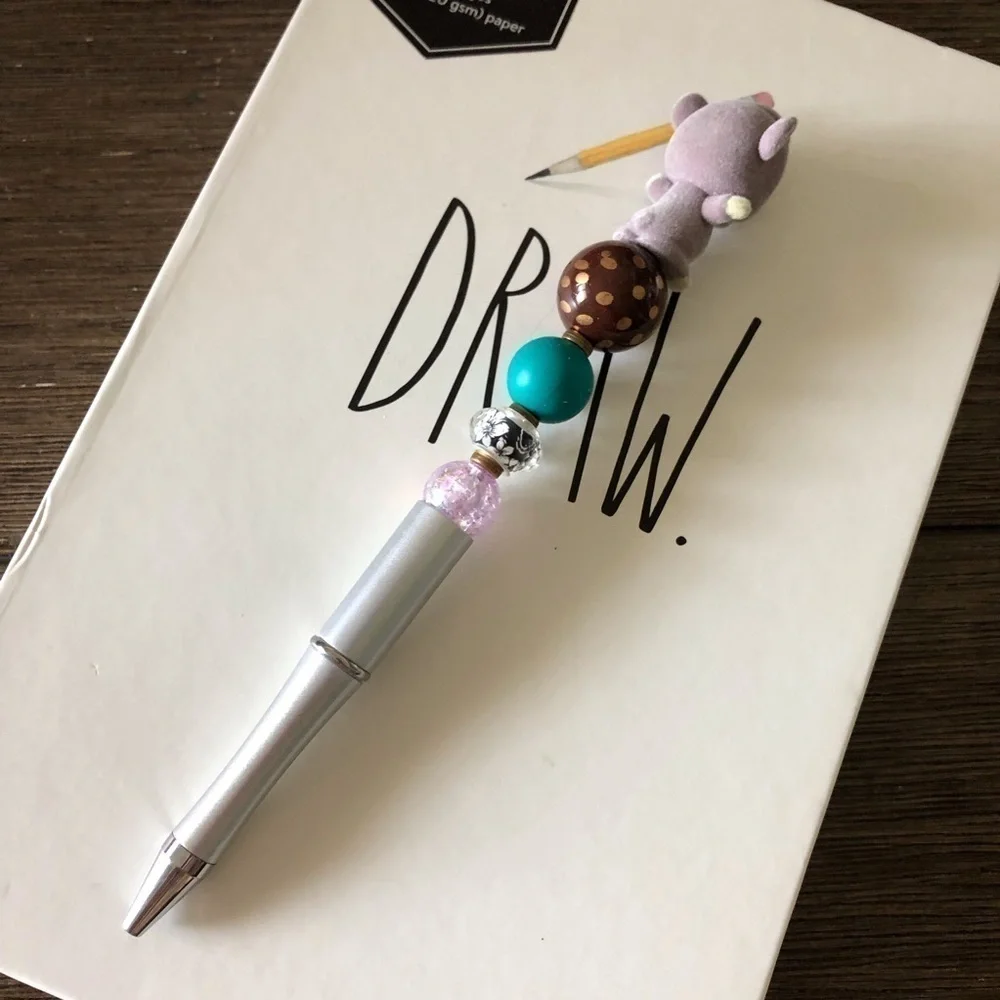 Disney Doorables: The Jungle Book: Baloo fuzzy handmade beaded pen
